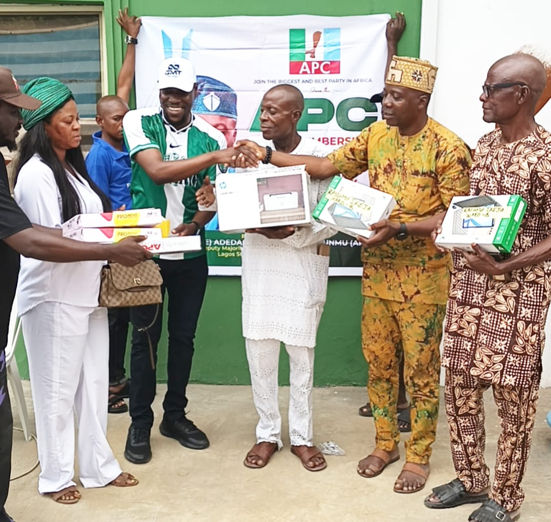 ASIWAJU 2027: HON. KASUNMU DONATES MULTIMILLION NAIRA DIGITAL DEVICES TO SUPPORT OF APC MEMBERSHIP eREGISTRATION IN IKEJA CONSTITUENCY 2