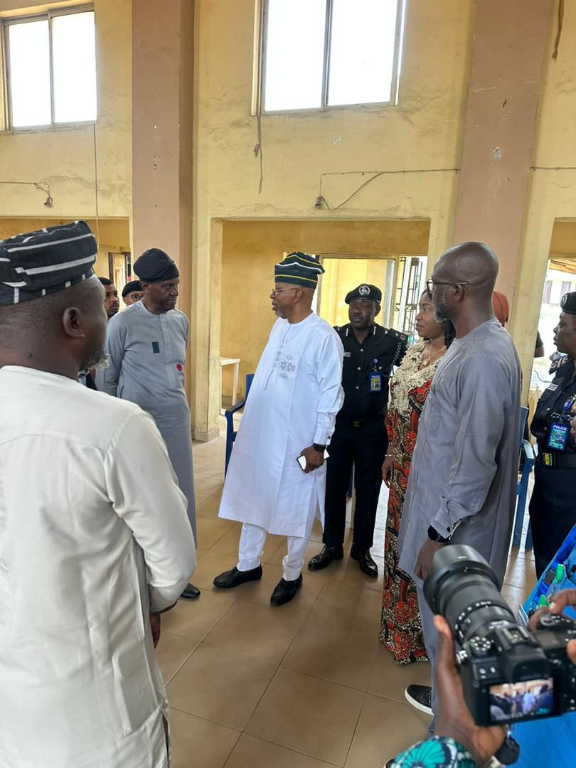 DIG Taiwo Lakanu (Rtd), Chairman Committee on All Police Matters Visits Lagos State Command, Commends CP Jimoh, Overseers Ongoing Recruitment Screening Exercise