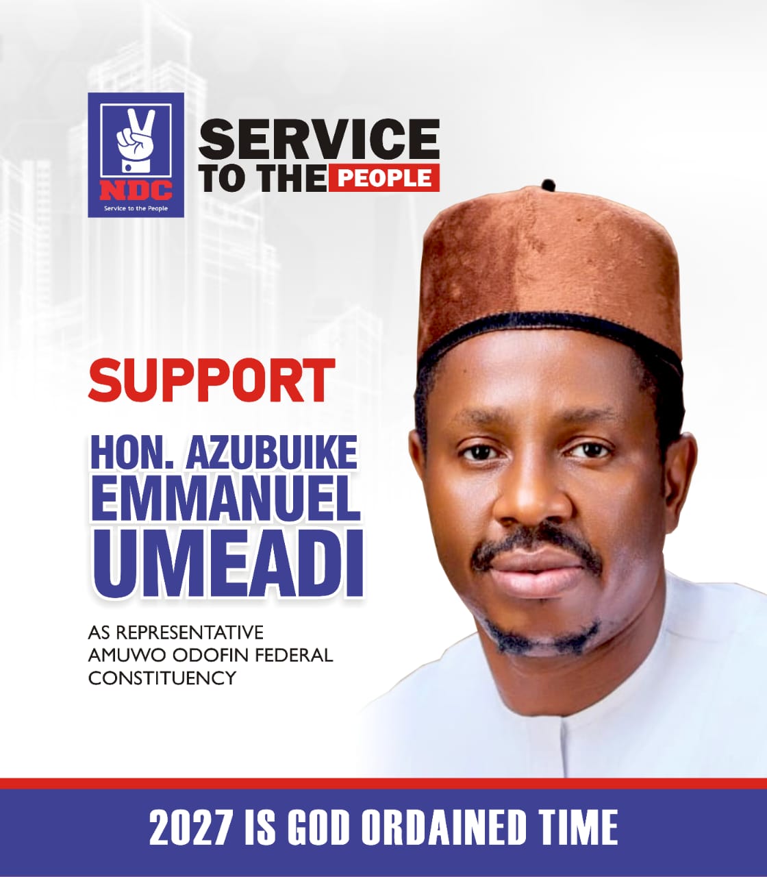 2027 REALIGNMENT: UMEADI DUMPS ADC FOR NDC, VOWS STRONGER FIGHT FOR AMUWO ODOFIN REBIRTH …Says Defection Signals Renewed Resolve for Purposeful Representation