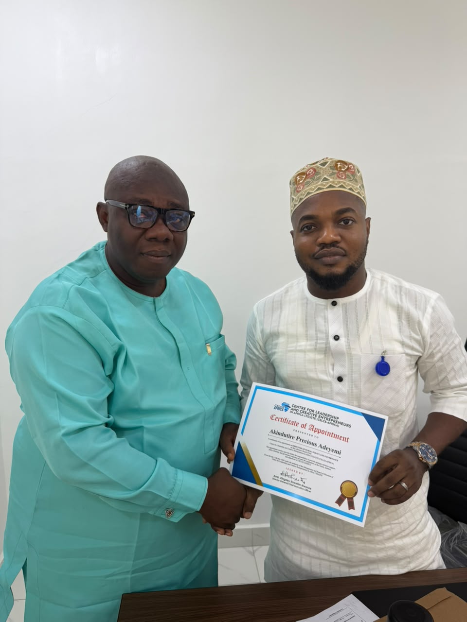 CELCE-AFRICA APPOINTS MR. AKINDUTIRE PRECIOUS ADEYEMI AS DIRECTOR OF PUBLIC POLICY AND GOVERNANCE