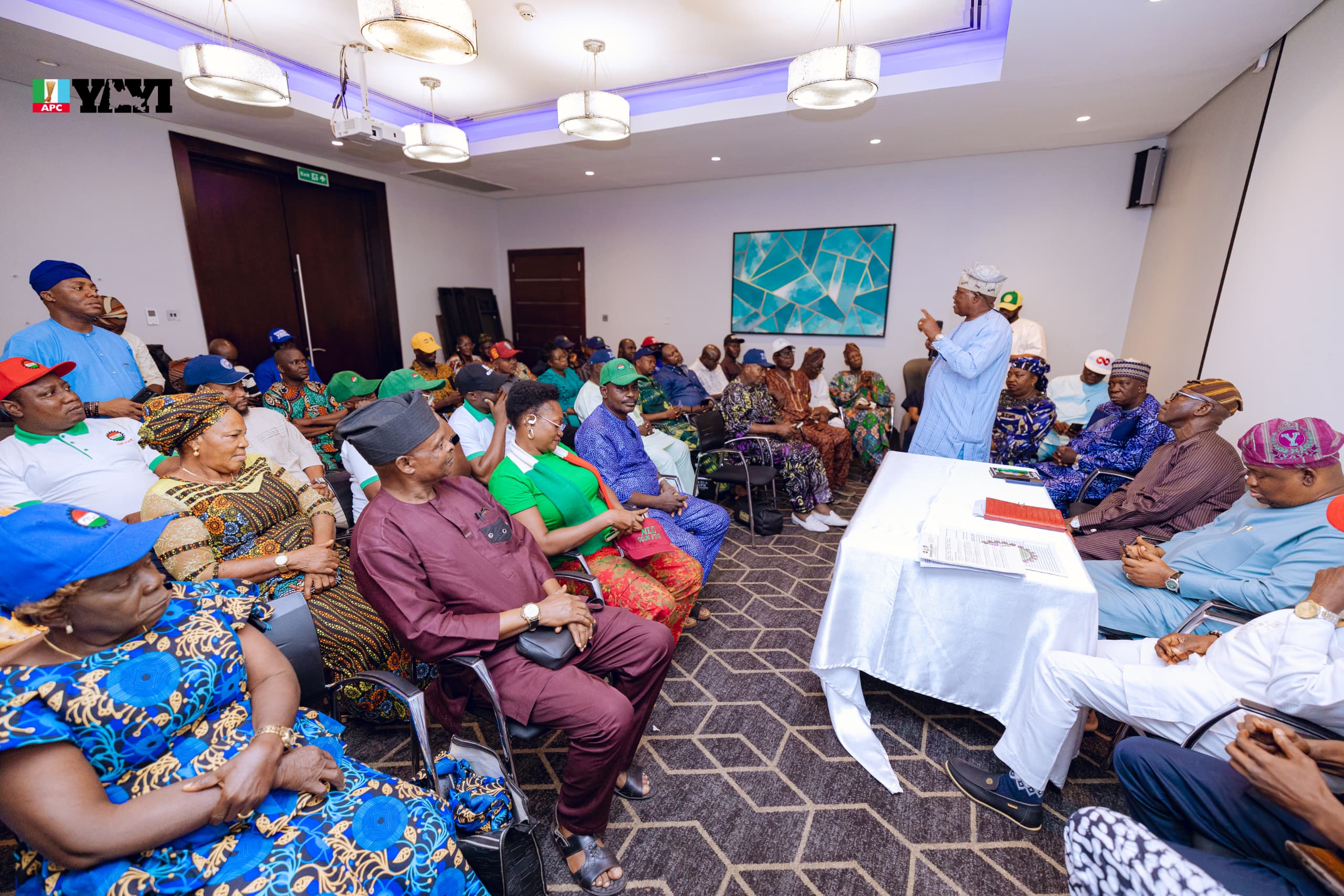 SENATOR YAYI RALLIES APC STAKEHOLDERS, LABOUR FOR UNITY, INCLUSIVENESS AND GRASSROOTS MOBILIZATION