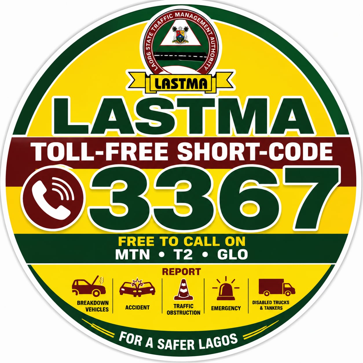 LASTMA UNVEILS 3367 TOLL-FREE SHORT-CODE HOTLINE TO STRENGTHEN EMERGENCY RESPONSE, ENHANCE TRAFFIC MANAGEMENT AND PROMOTE ACCOUNTABILITY ACROSS LAGOS.