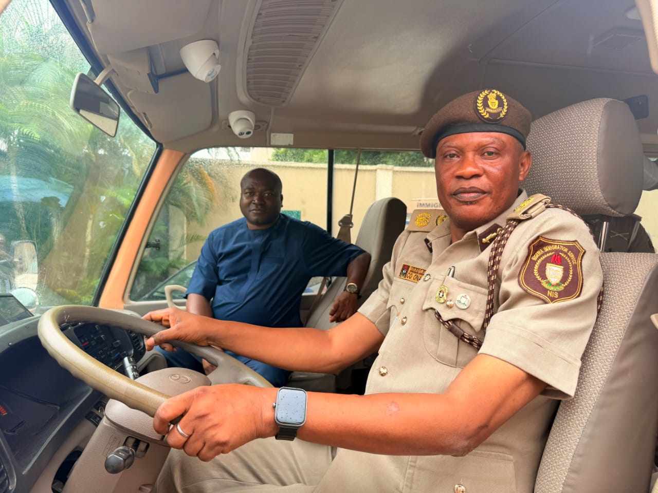 LSSTF Donates 28-Seater Bus, 60 Raincoats to Nigeria Immigration Service to Strengthen Lagos Border Security • as NIS Repatriates 128 illegal immigrants within 2 weeks