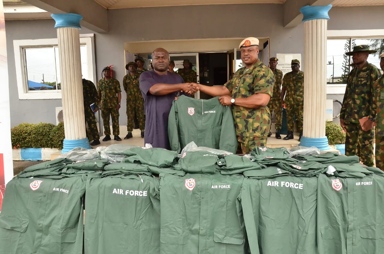 LSSTF Presents 5 Refurbished Vehicles, Ballistic Helmets, Bulletproof Vests and Raincoats to Strengthen Capacity of Nigerian Air Force, 651 Base Services Group