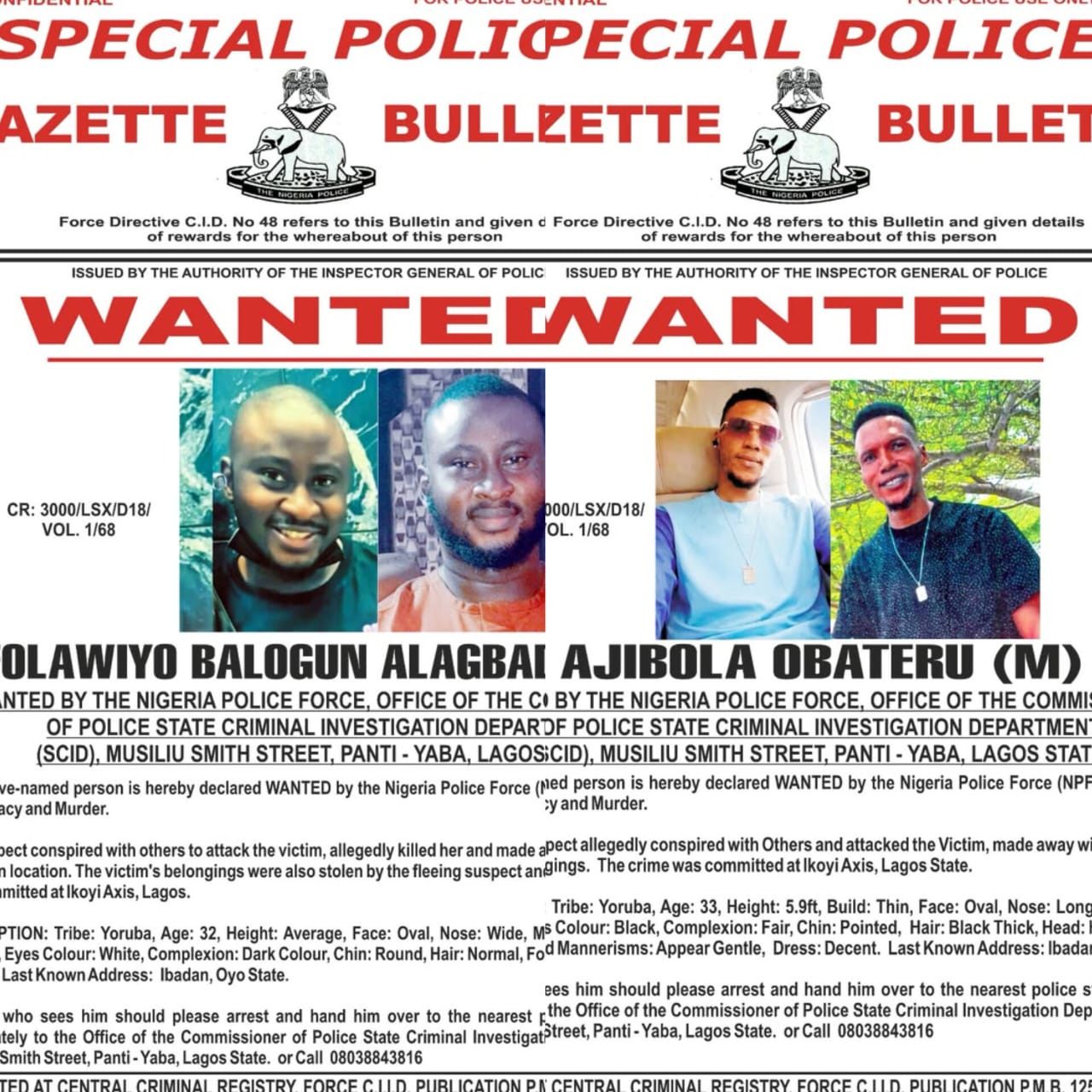 WANTED! Lagos Police Launches Manhunt for Ajibola Obateru, Folawiyo Balogun Alleged for Conspiracy and Murder