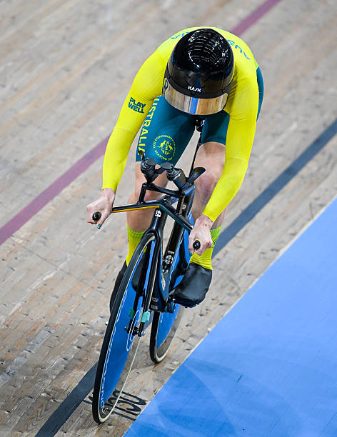 GLASGOW, SCOTLAND - AUGUST 02: Tara Neyland of Australia during the Women's C4-C5 1000m Time Trial Final at the Sir Chris Hoy Velodrome during the 2026 Commonwealth Games, on August 02, 2026, in Glasgow, Scotland. (Photo by Rob Casey/SNS Group via Getty Images)